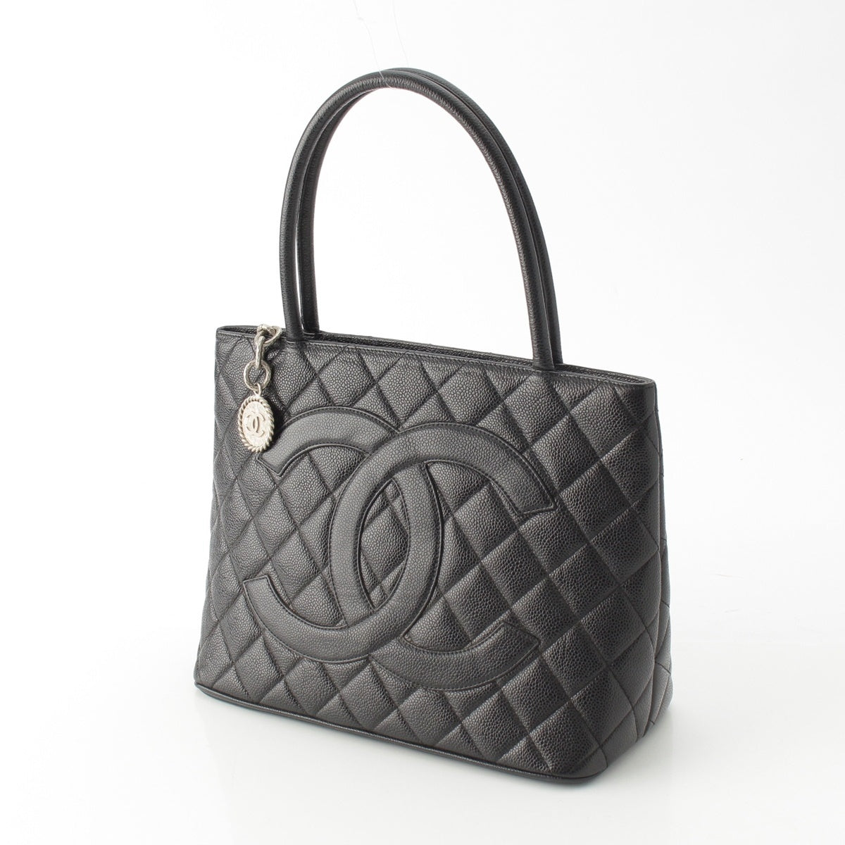 CHANEL Caviar skin Replica Tote Bag black