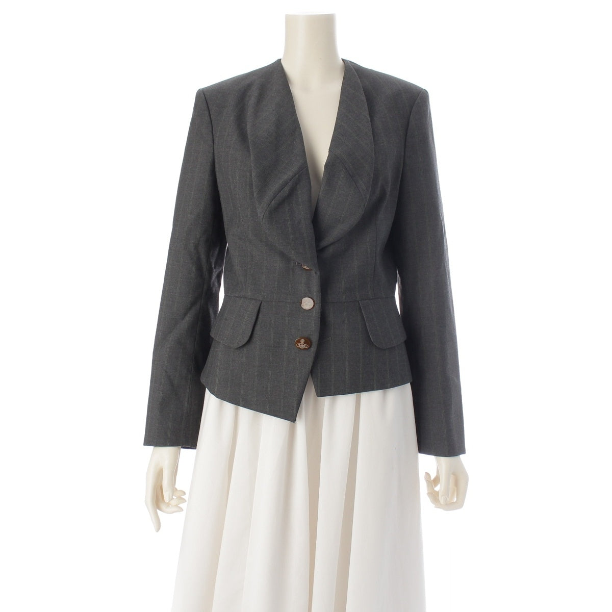 Vivienne Westwood Red label tailored jacket 16-01-482007 gray 2
