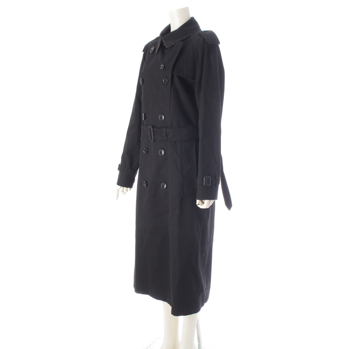 BURBERRY cotton Waterloo Heritage trench coat 8059241 black UK12