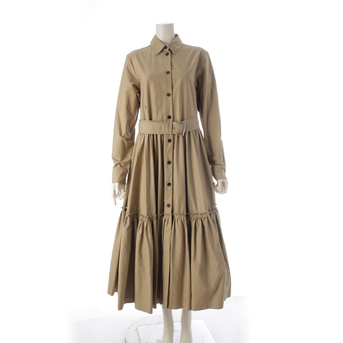 Christian Dior cotton Pleated one piece belt 317R53A3332 beige 32