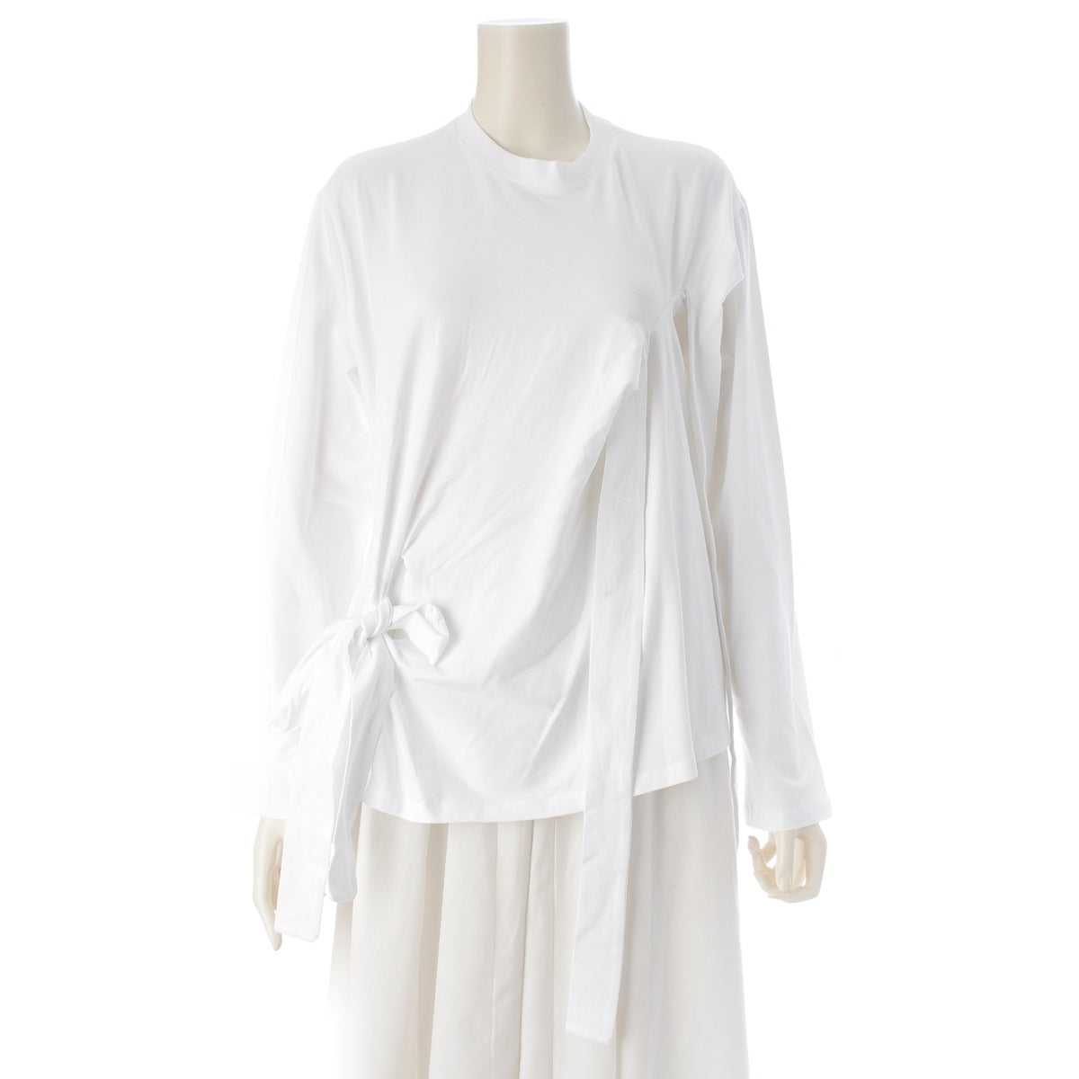 Cecilie Bahnsen OCTOBER TOPS Ribbon detail crew neck tops white UK8