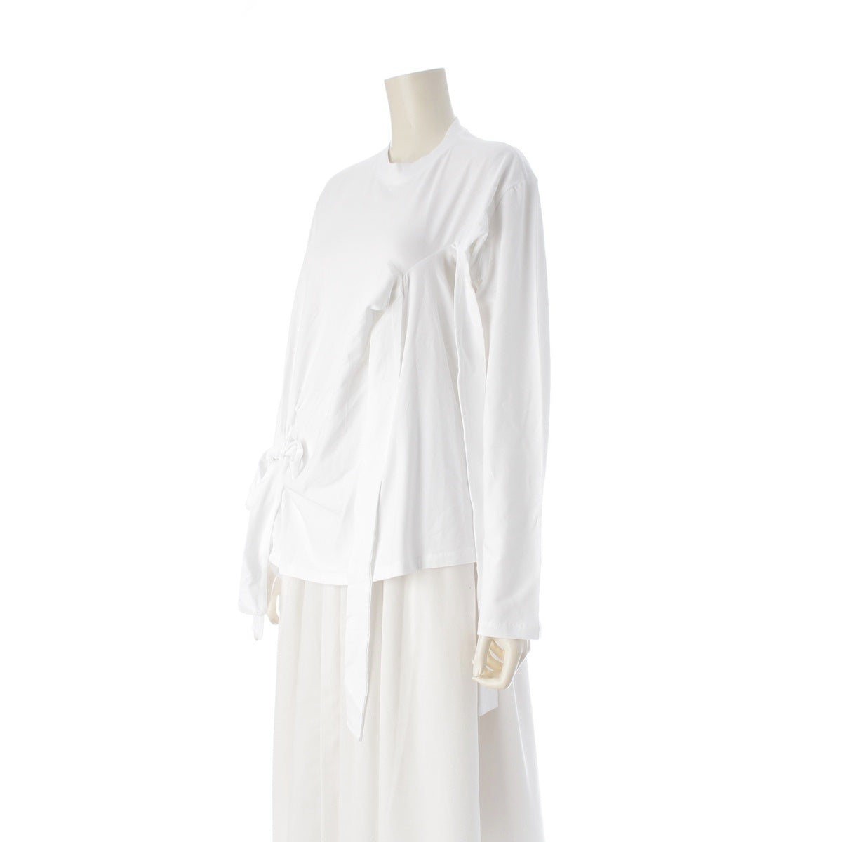 Cecilie Bahnsen OCTOBER TOPS Ribbon detail crew neck tops white UK8