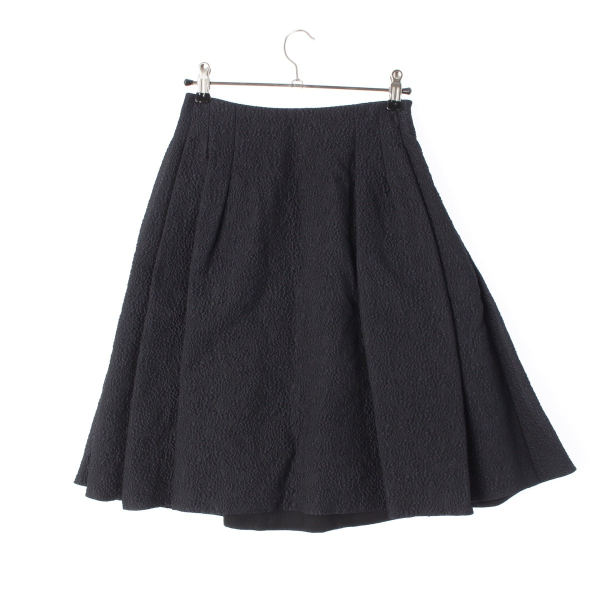 Dior Cotton, Silk, Nylon Floral print, all-over pattern, embossed jacquard, asymmetrical skirt Bottoms 3H21306A1307 Navy 38