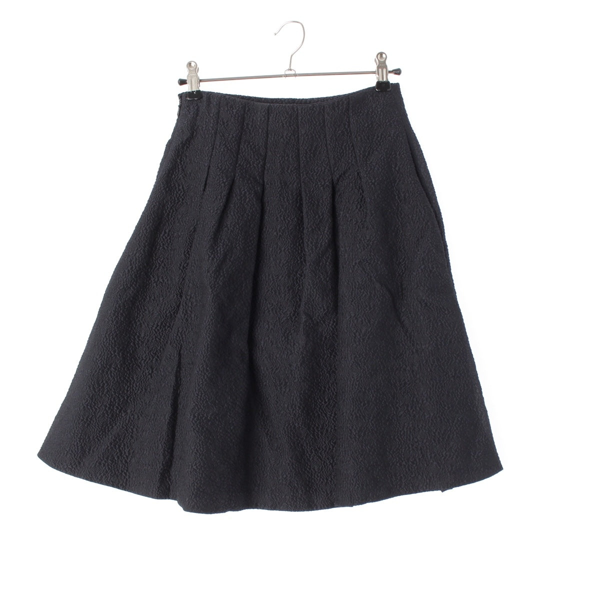 Dior Cotton, Silk, Nylon Floral print, all-over pattern, embossed jacquard, asymmetrical skirt Bottoms 3H21306A1307 Navy 38
