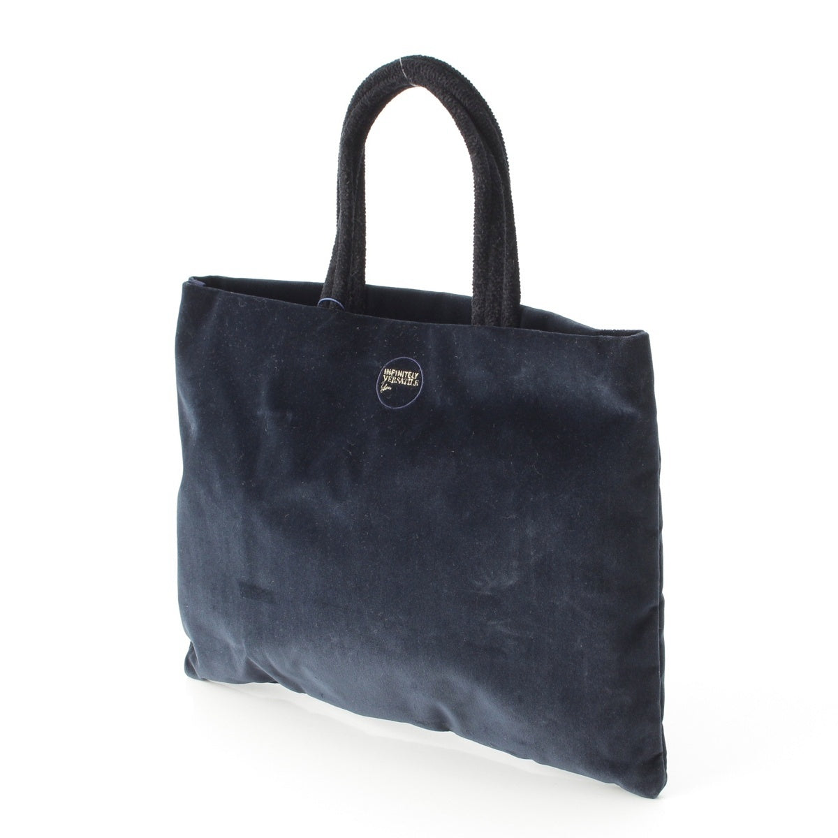 FEILER IVY I'M NAVY Velor Saya Makino Collaboration Tote Bag Navy