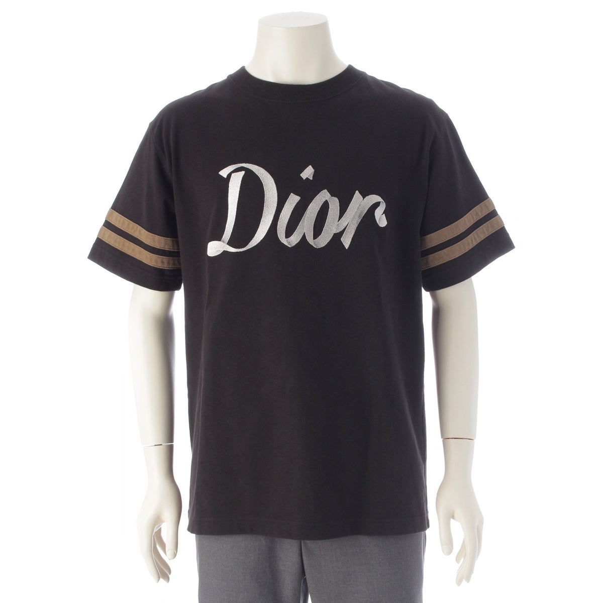 Dior Logo Compact Jersey Relaxed Fit Short sleeve T-shirt tops 293J659A0554 black S