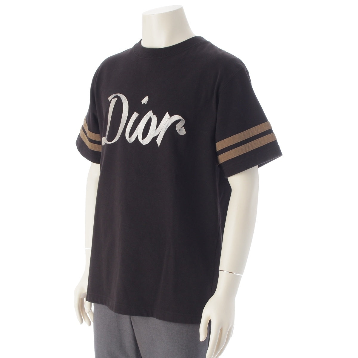Dior Logo Compact Jersey Relaxed Fit Short sleeve T-shirt tops 293J659A0554 black S