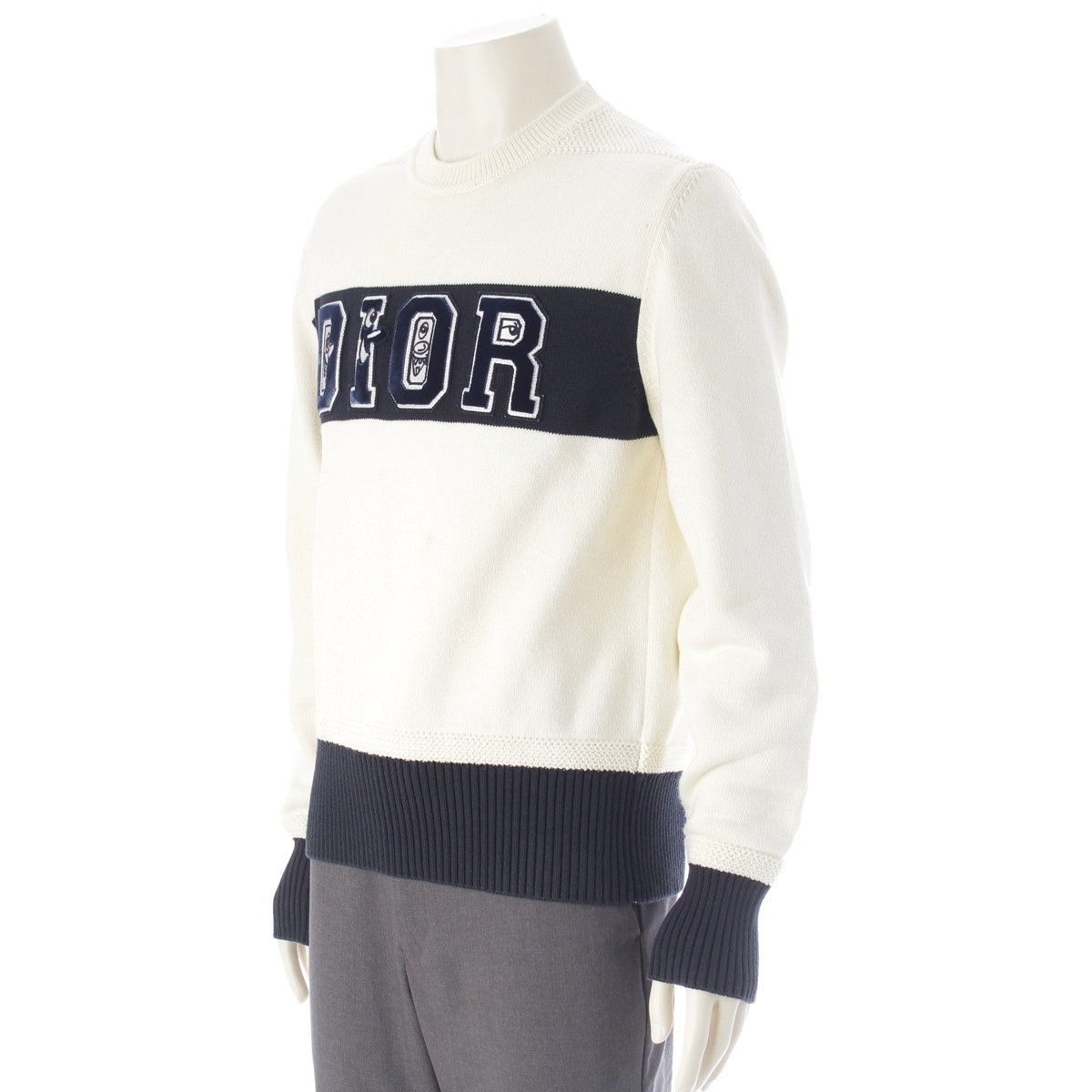 Dior Kenny Scharf collaboration knit 193M639AT360 White navy M