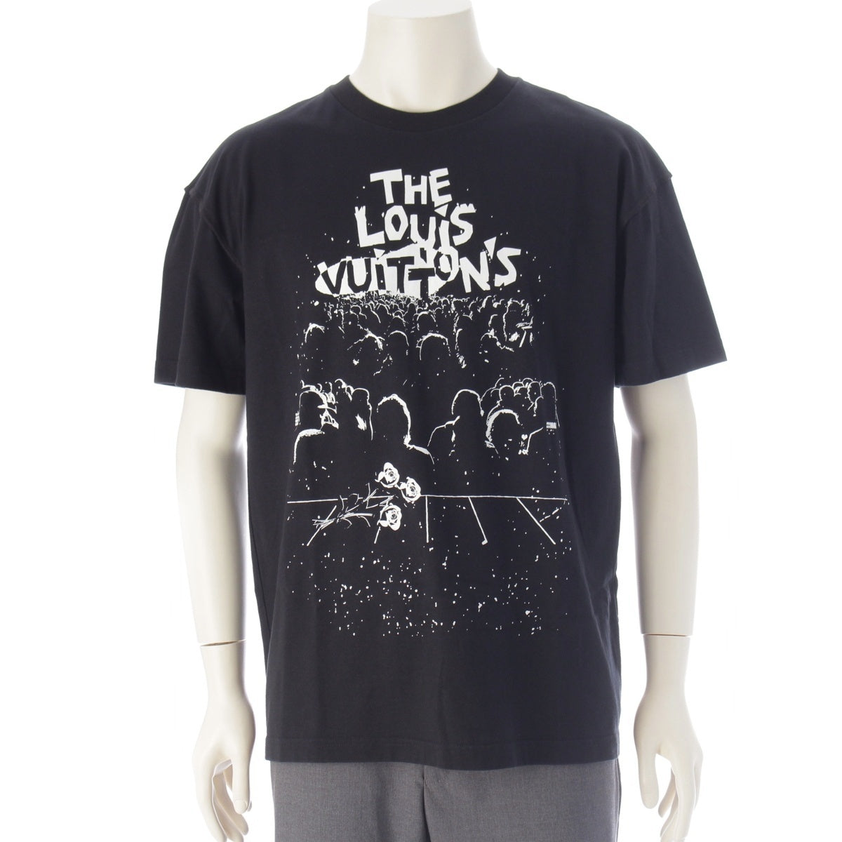 LOUIS VUITTON cotton Logo LV Concert Short sleeve T-shirt RM231M black S