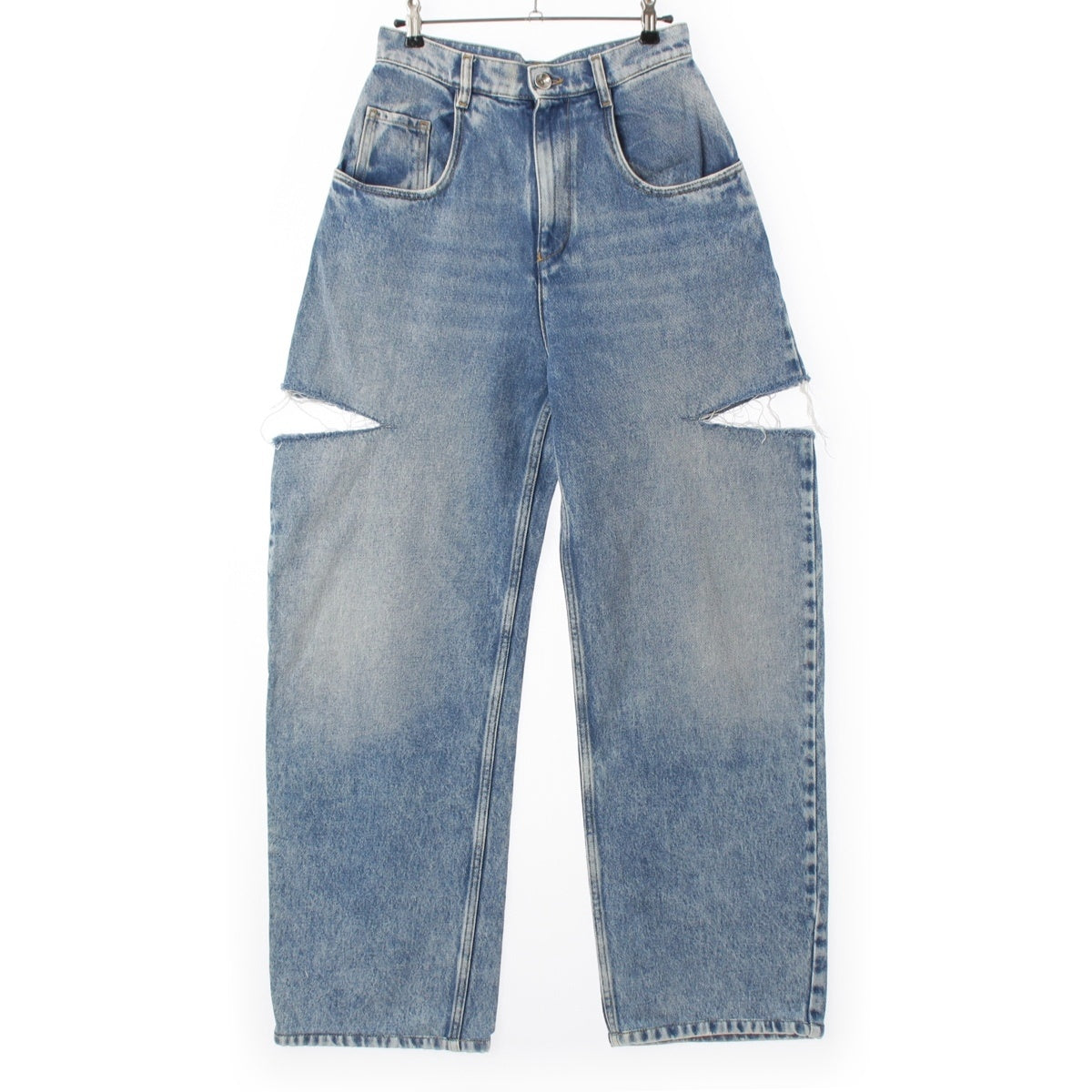 Maison Margiela 〇1 cotton Slash Pants Denim pants S51LA0051 blue 40