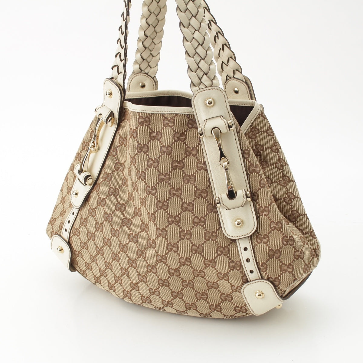 GUCCI Horsebit Tote Bag 162900 beige