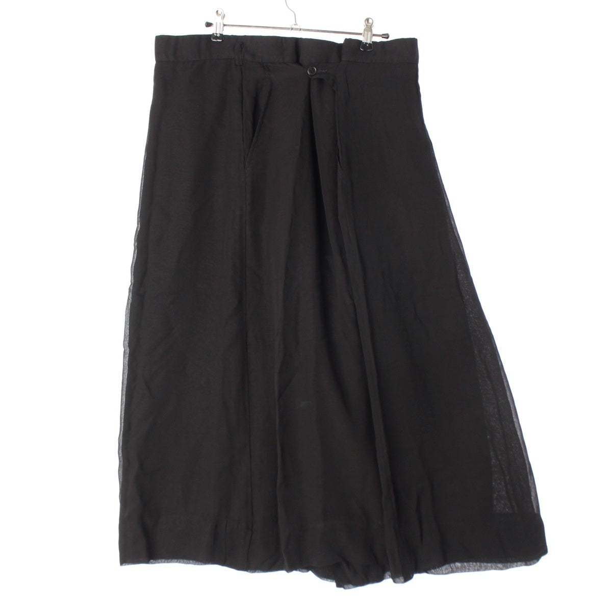 COMME des GARCONS Cupro Wrap Long skirt GB-S037 black S