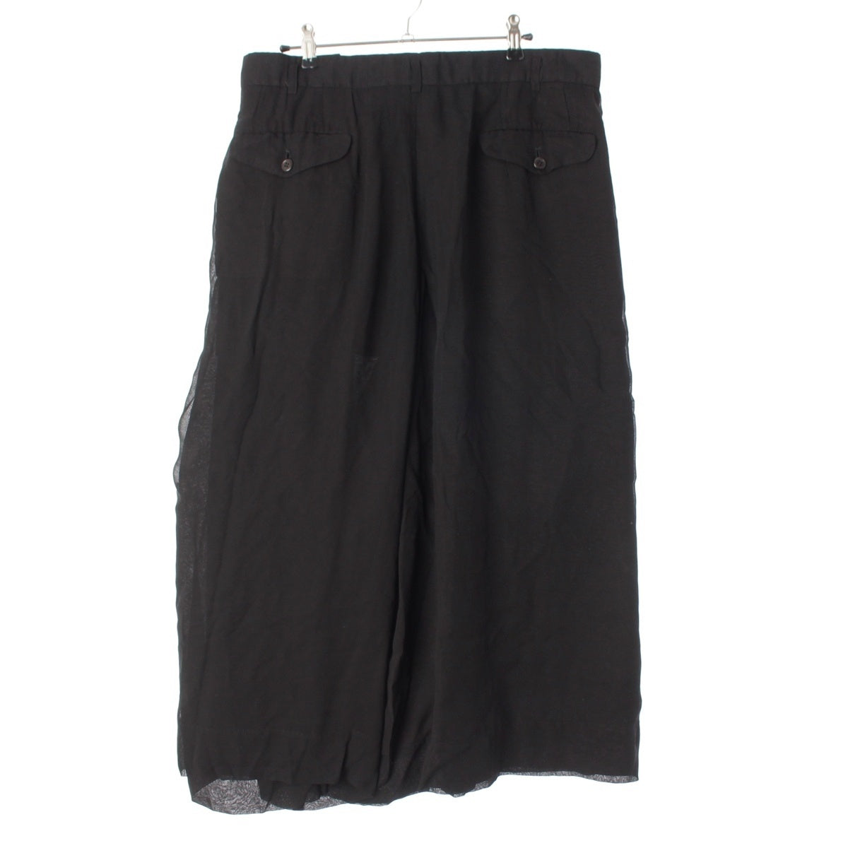 COMME des GARCONS Cupro Wrap Long skirt GB-S037 black S