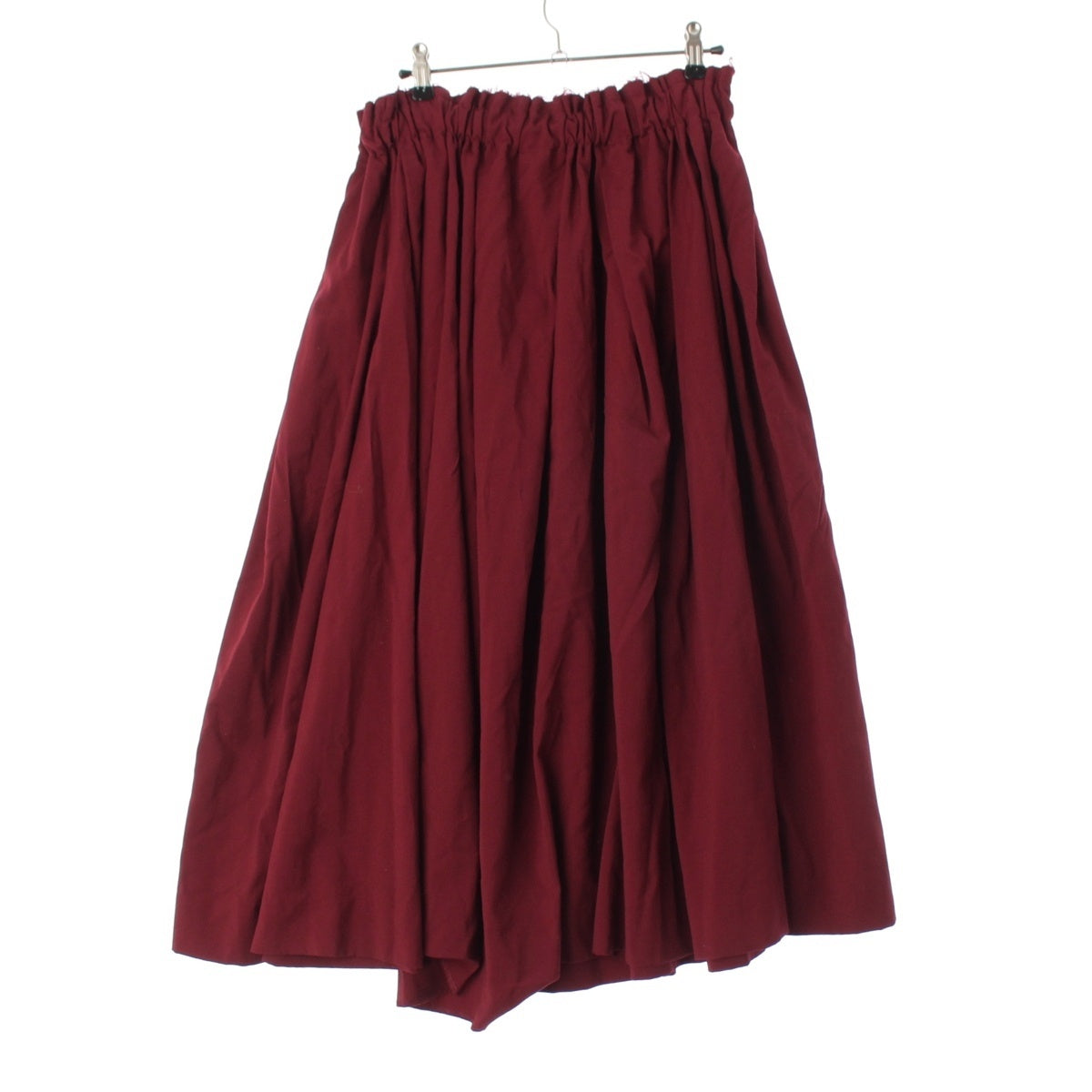 COMME des GARCONS wool Gathered skirt GF-S004 wine-red S