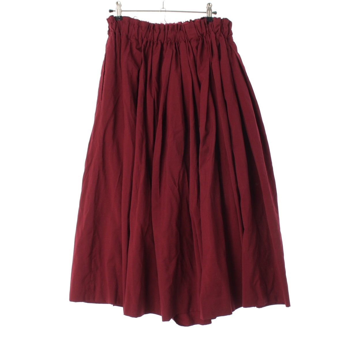 COMME des GARCONS wool Gathered skirt GF-S004 wine-red S