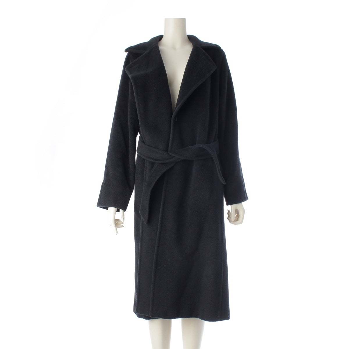 MAX MARA Manuela Camel Belted Gown Coat outer 10161363 black 38