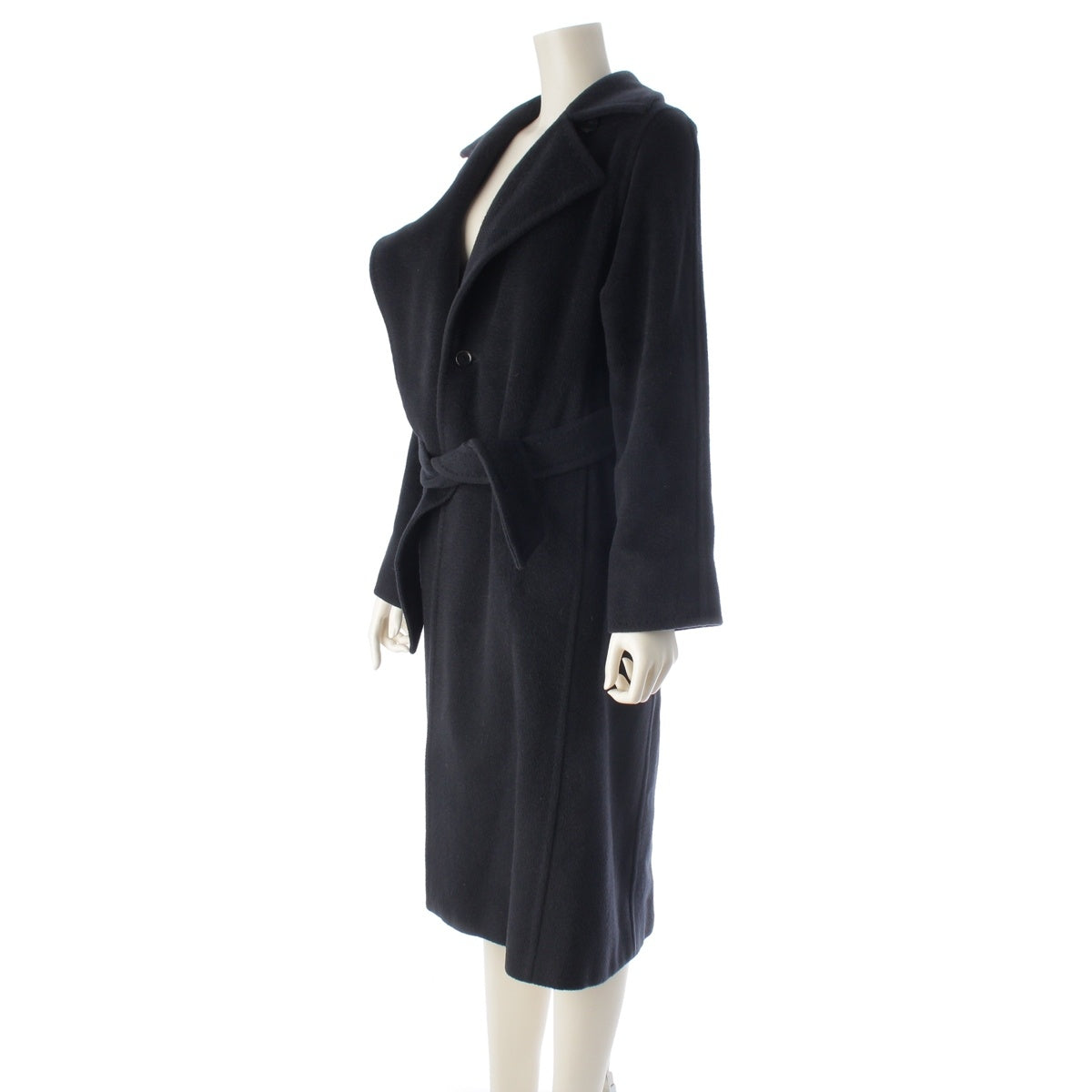 MAX MARA Manuela Camel Belted Gown Coat outer 10161363 black 38