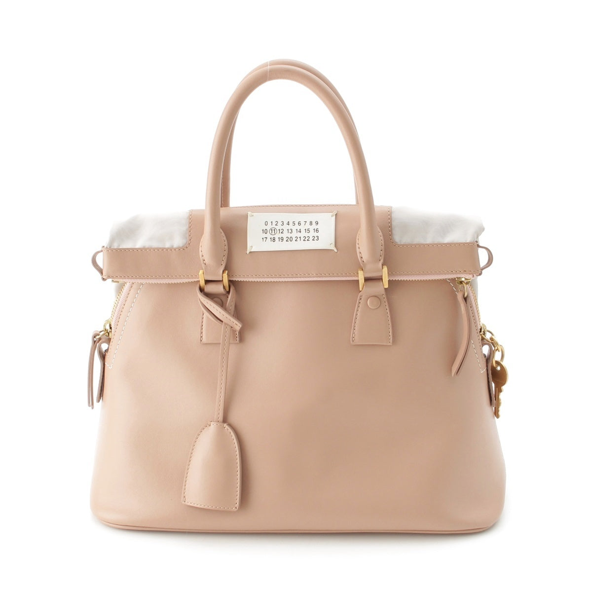 Maison Margiela 5AC Medium leather 2WAY Shoulder Handbag S56WD0030 pink beige