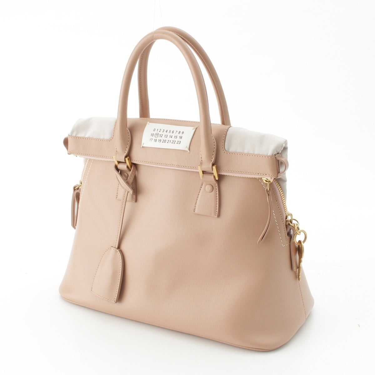 Maison Margiela 5AC Medium leather 2WAY Shoulder Handbag S56WD0030 pink beige