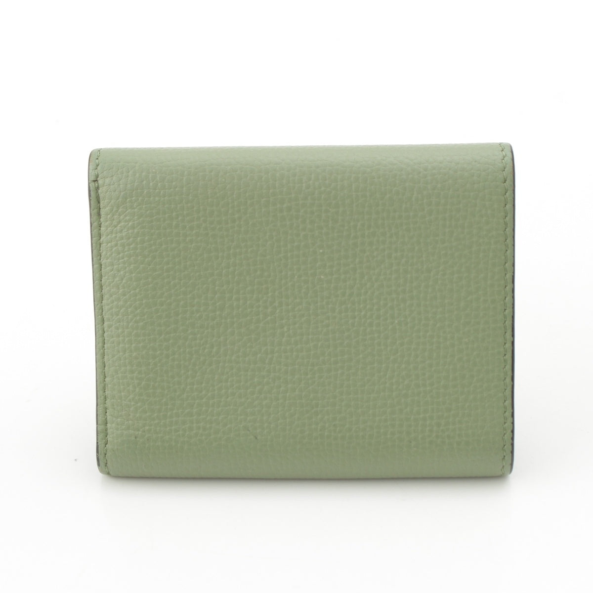 LOEWE leather Anagram Trifold Tri-fold wallet Compact wallet green