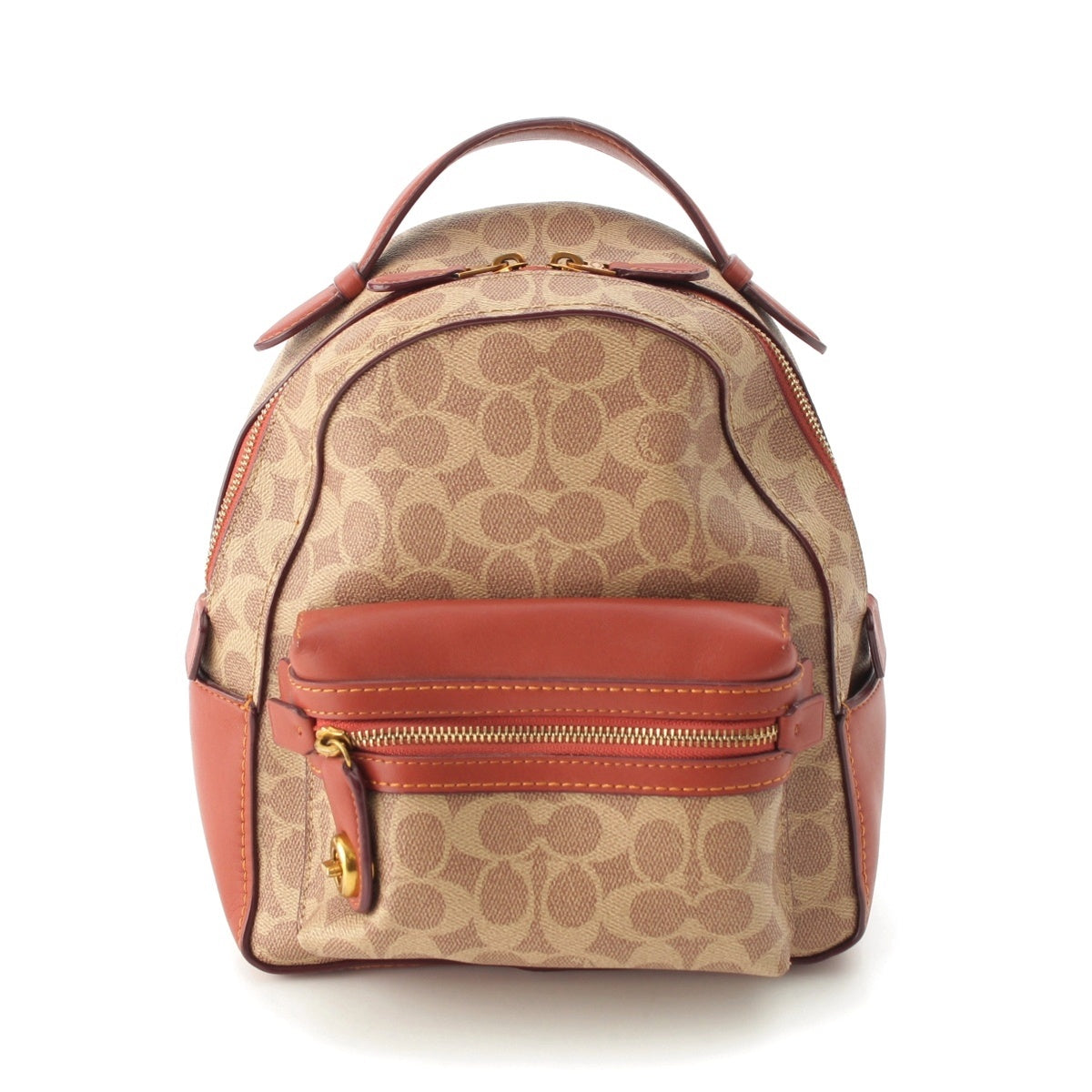 COACH PVC Signature Backpack Daypack Backpack 32715 Beige brown