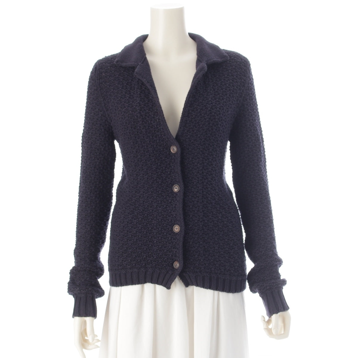 Loro Piana cotton cardigan Navy 42