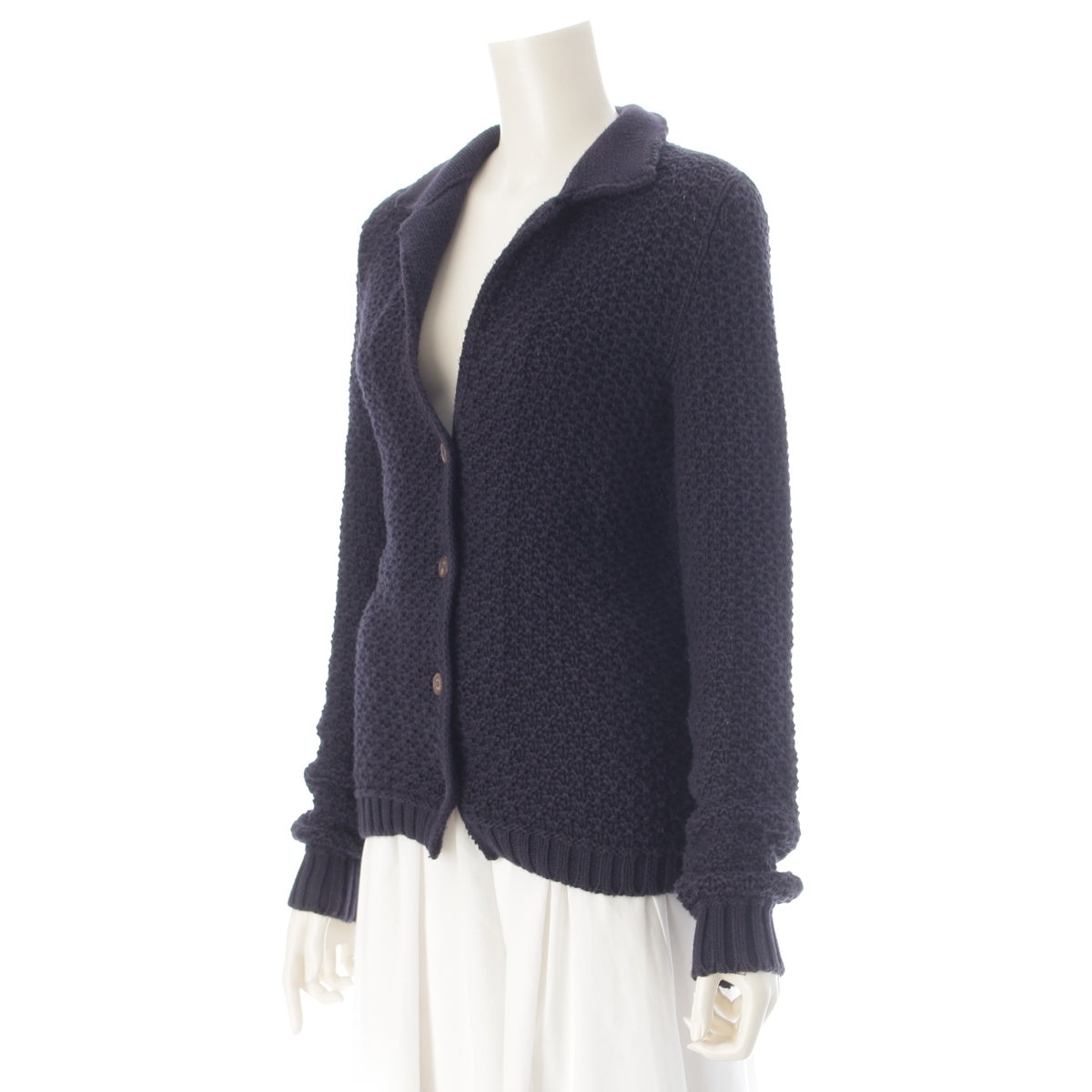 Loro Piana cotton cardigan Navy 42