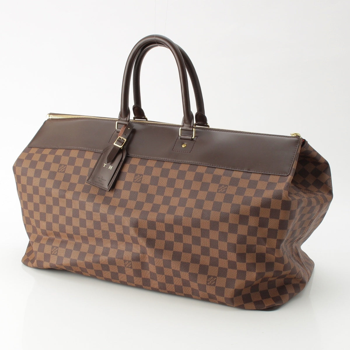 LOUIS VUITTON Damier Greenwich GM Boston bag N41155 Brown