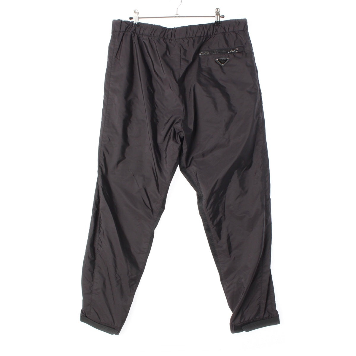 PRADA Nylon Triangle logo trousers Pants Bottoms SPH34 black L
