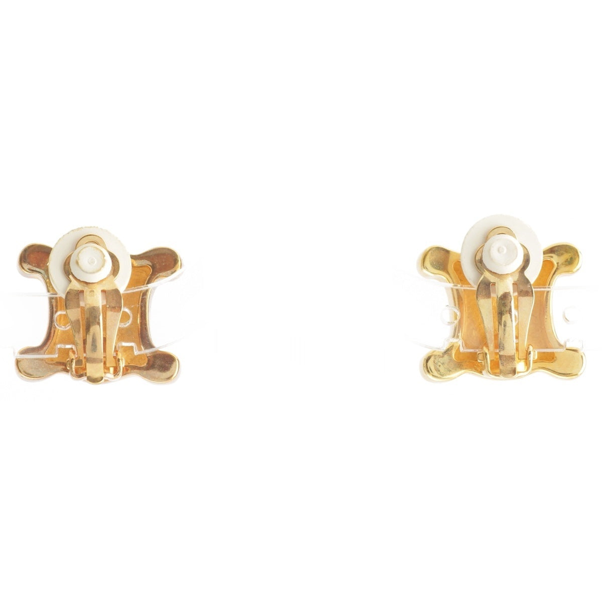 CELINE Triomphe Macadam Earring Binaural Accessories gold