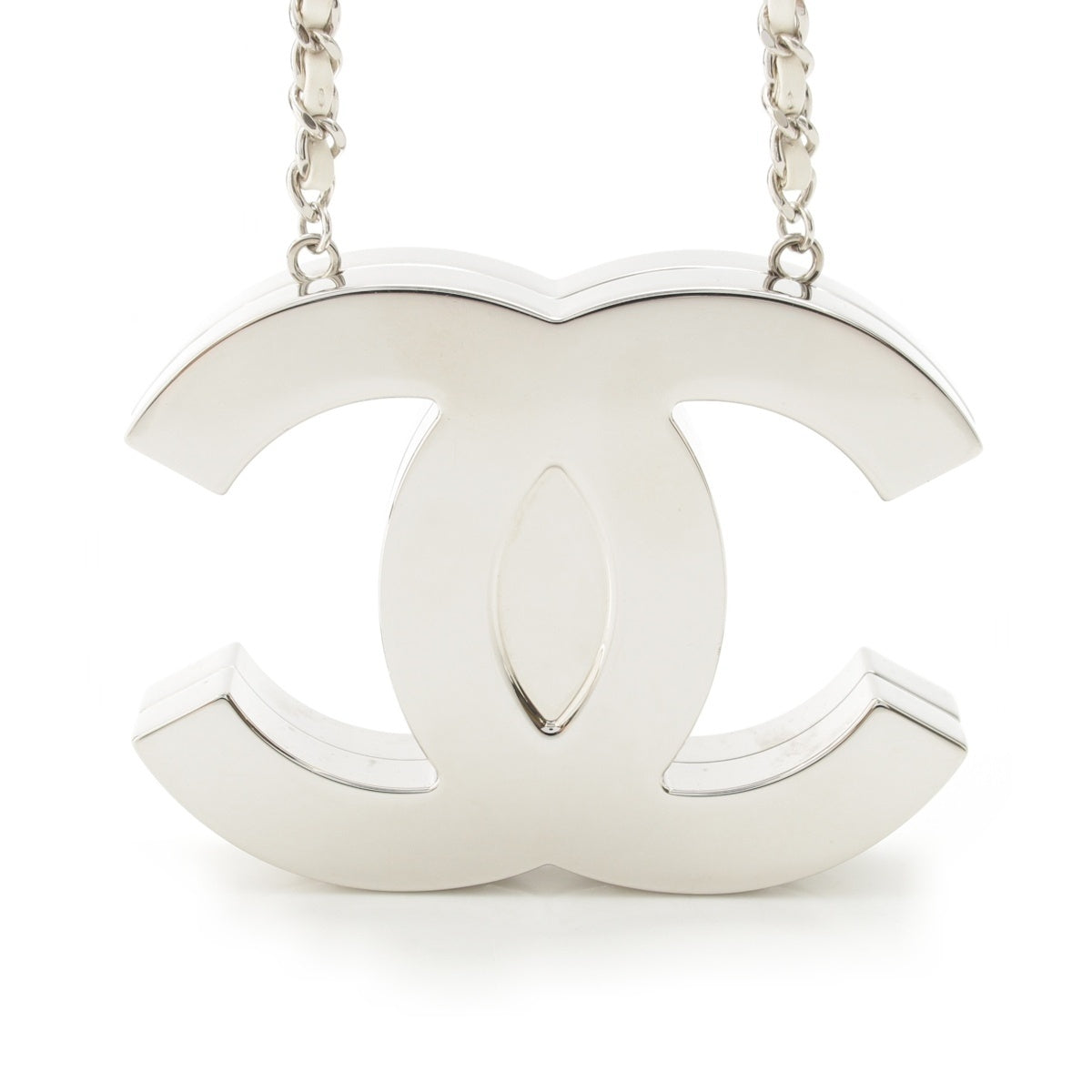 CHANEL Cruise line CC COCO Mark Chain Mirror Pouch Shoulder Bag Accessories ABE814 Metal Silver