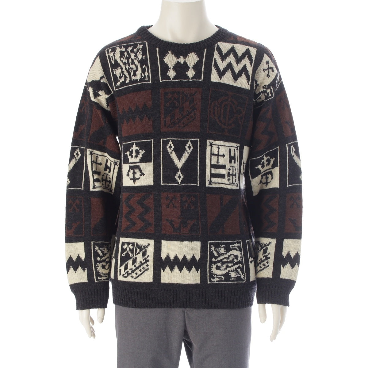 Dior dior monsieur wool knit sweater multicolor 3