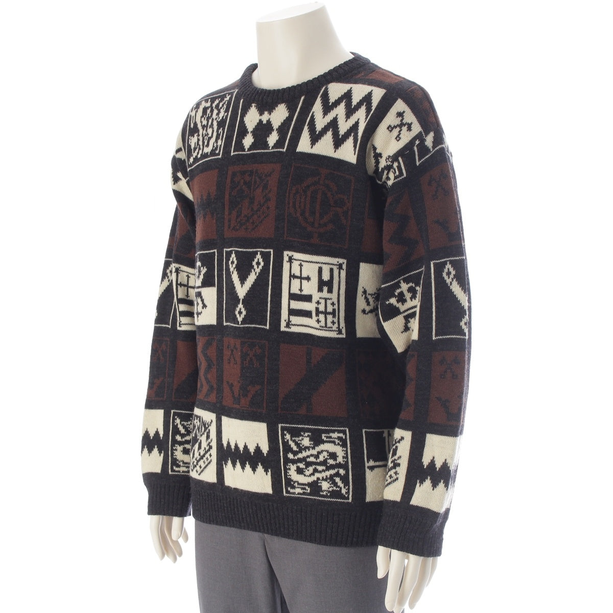Dior dior monsieur wool knit sweater multicolor 3