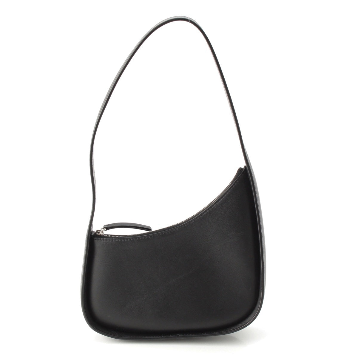 THE ROW leather Half Moon One Shoulder Bag Handbag black