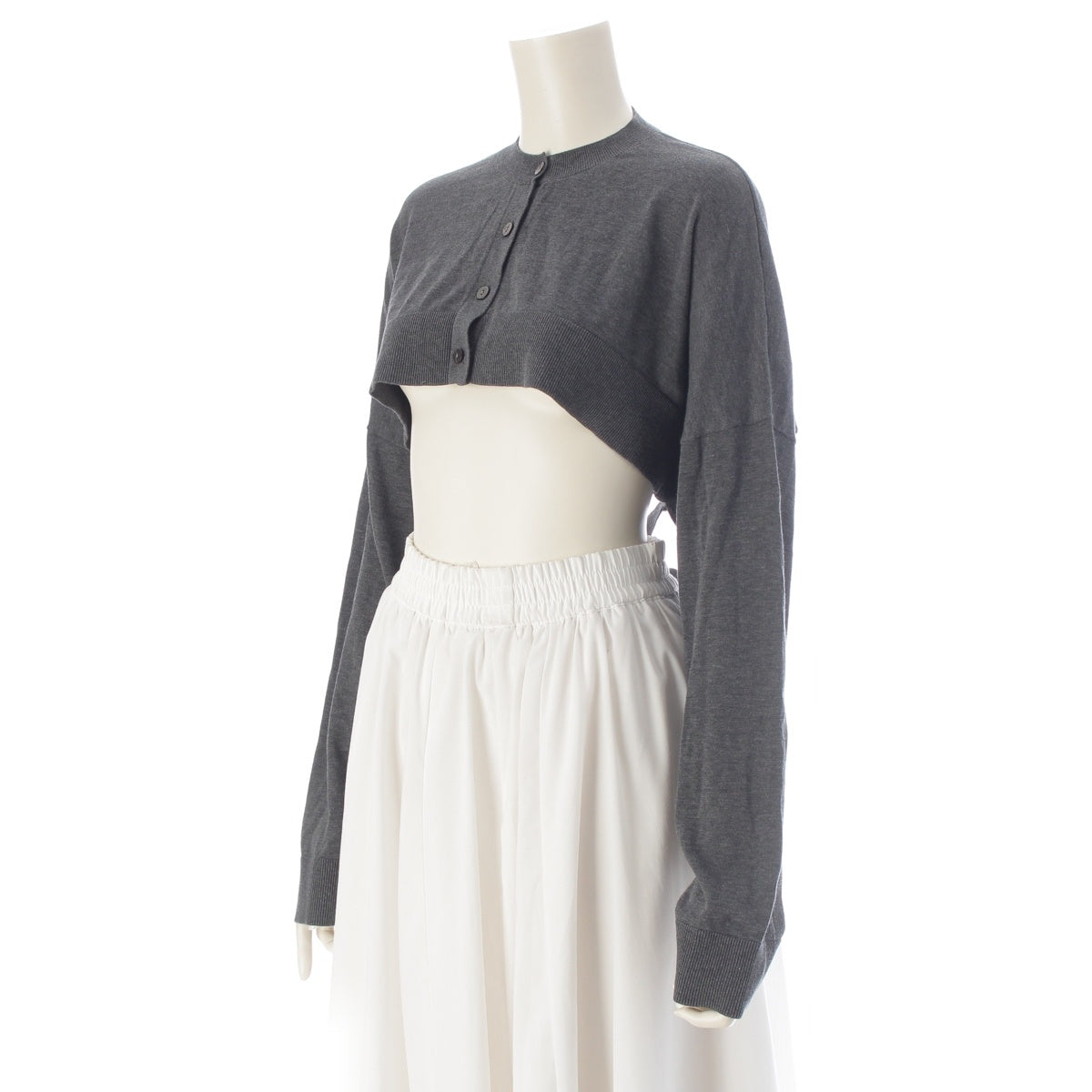 ENFOLD SHORTEST CARDIGAN bolero knit cardigan 300IS270-2491 gray 38