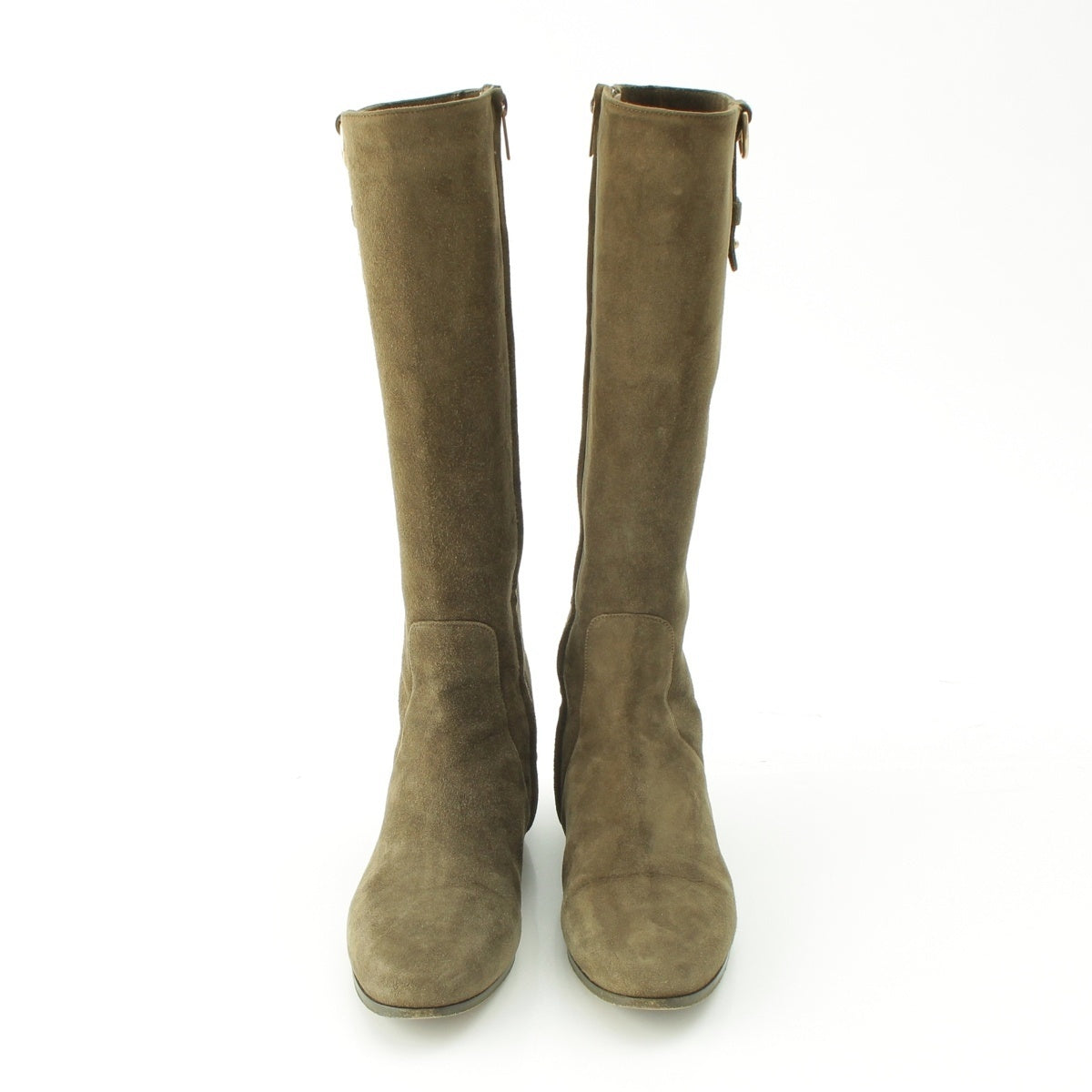 JIMMY CHOO suede long boots khaki 36.5