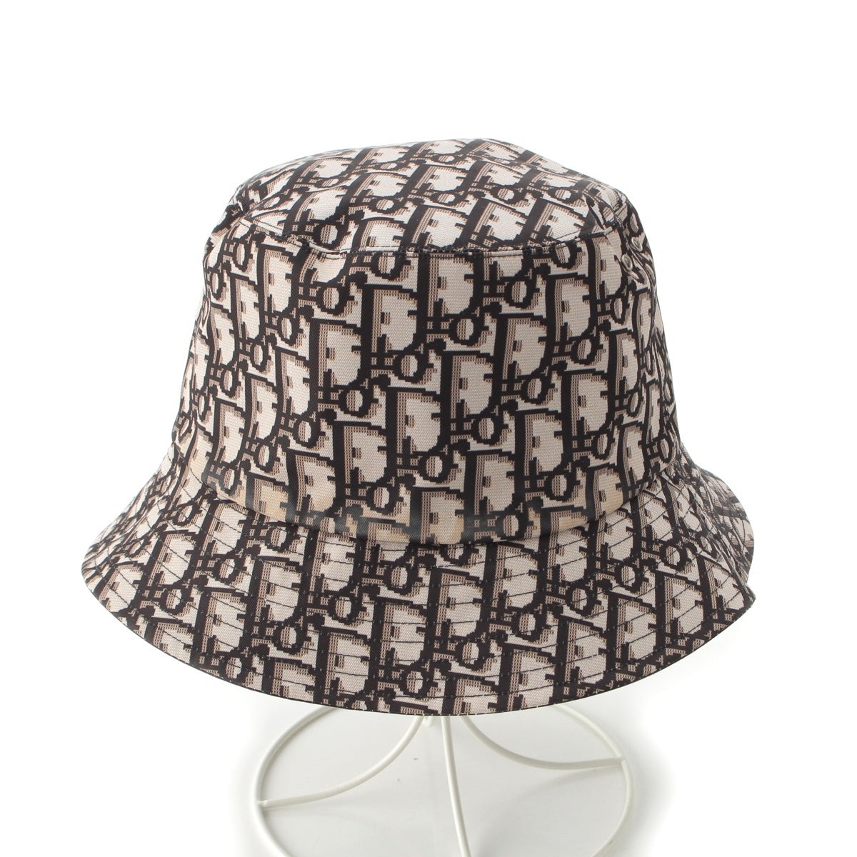Christian Dior Teddy D Reversible Oblique Bucket hat hat 95TDD923A130 Black x brown 57
