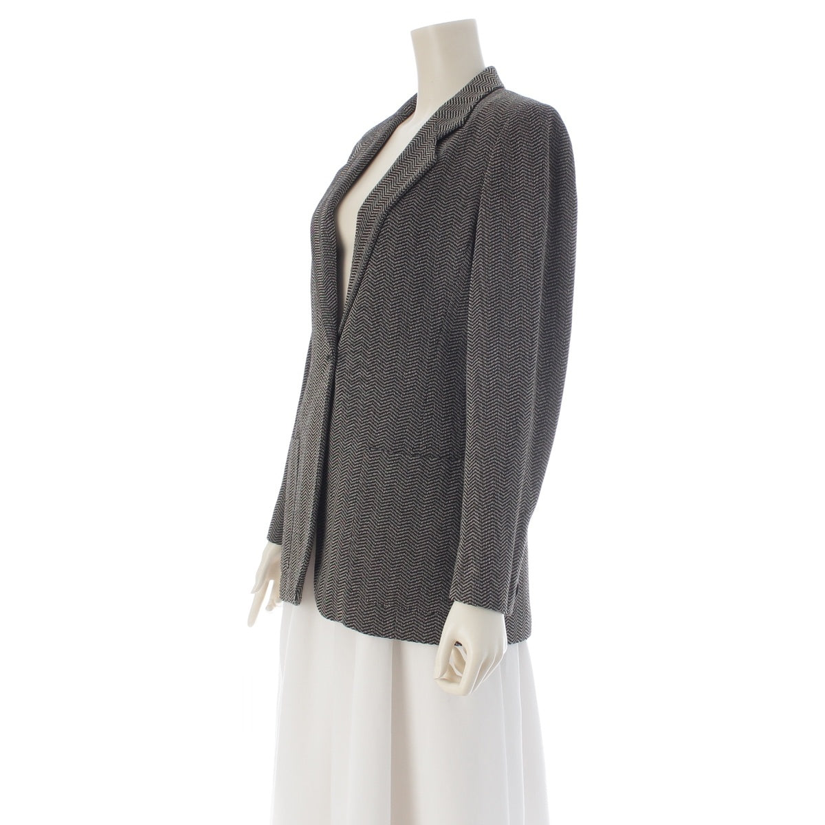 MAX MARA Virgin wool single button tailored jacket black 42