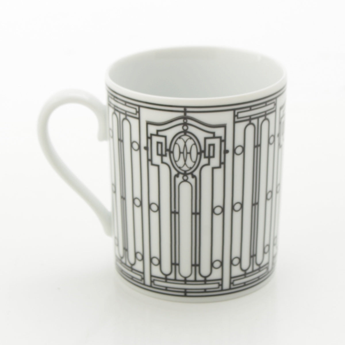 HERMES H Deco Ash Mug H Deco Ash white