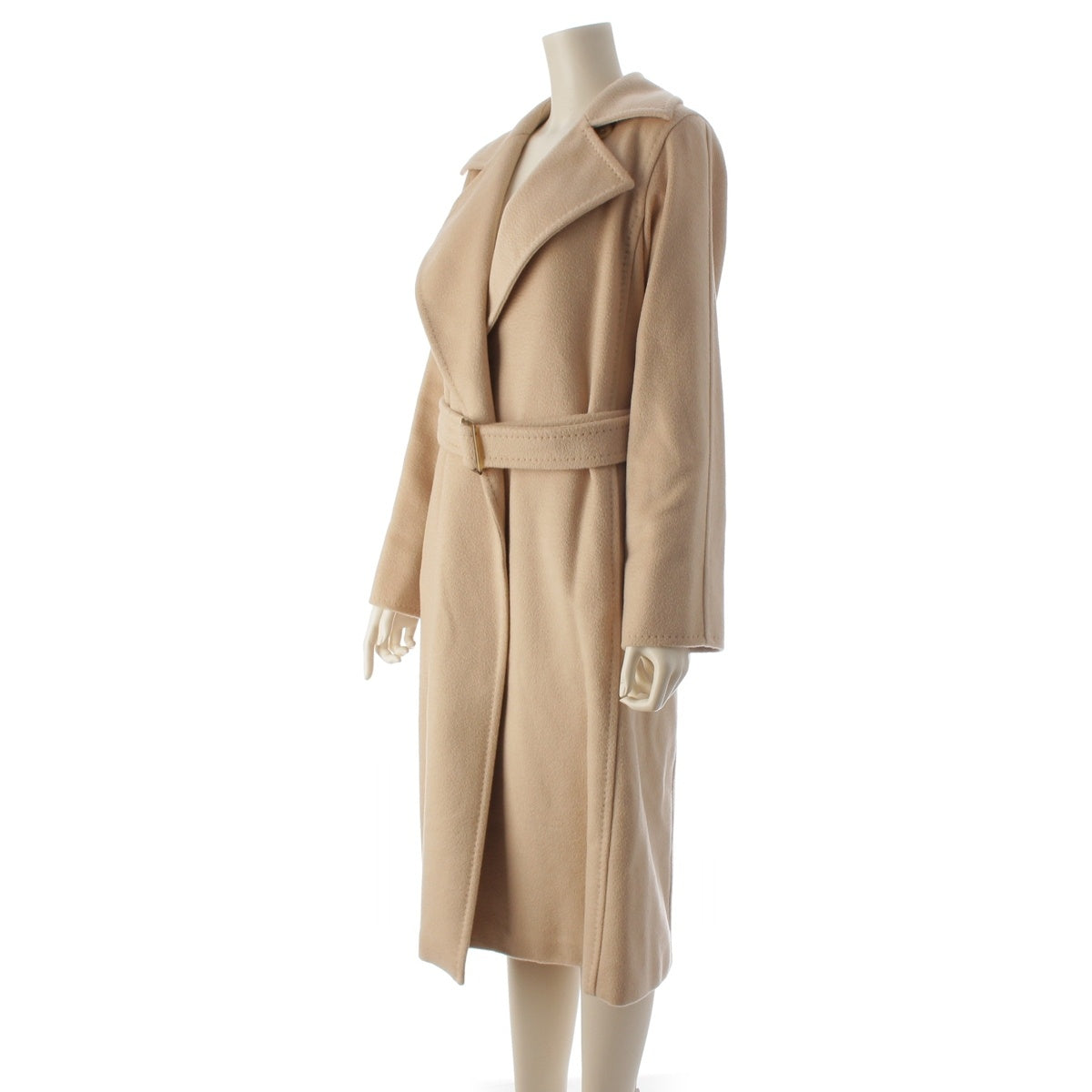 MAX MARA Manuela Camel hair long with belt coat outer beige 36