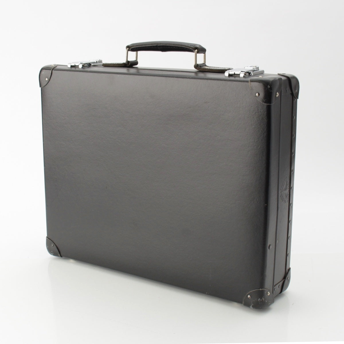 GLOBE TROTTER Centenary vulcan fiber Attache Case Bag trunk black
