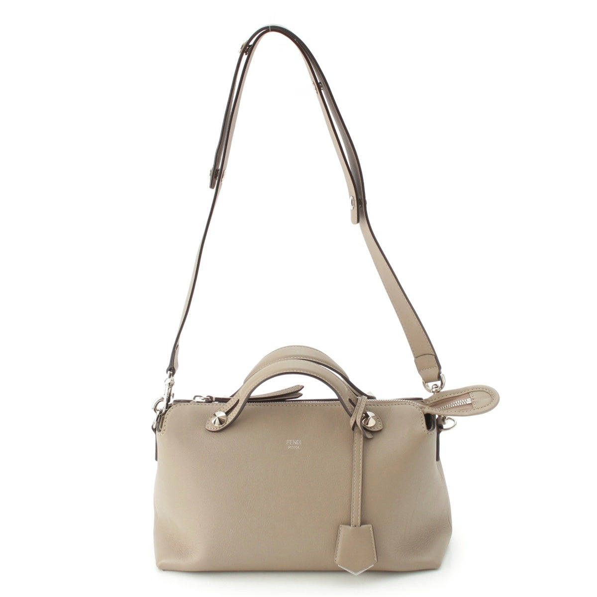 FENDI By the way leather 2way hand Shoulder Bag 8BL124 beige