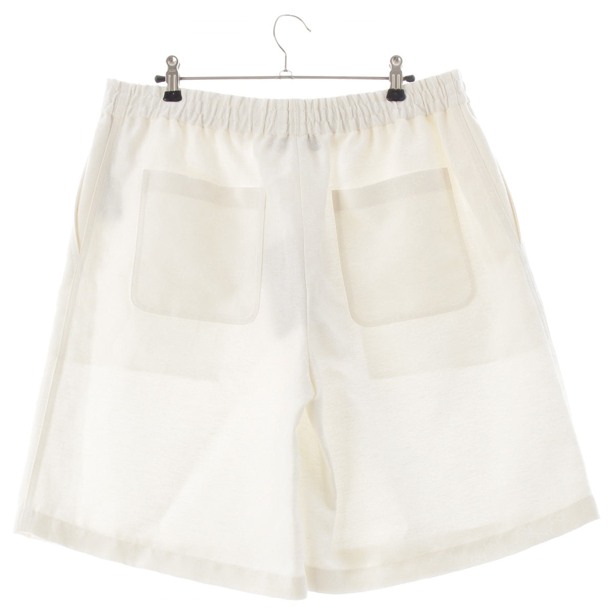 GUCCI Linen Blend GG Half Pants shorts 816131 white 50
