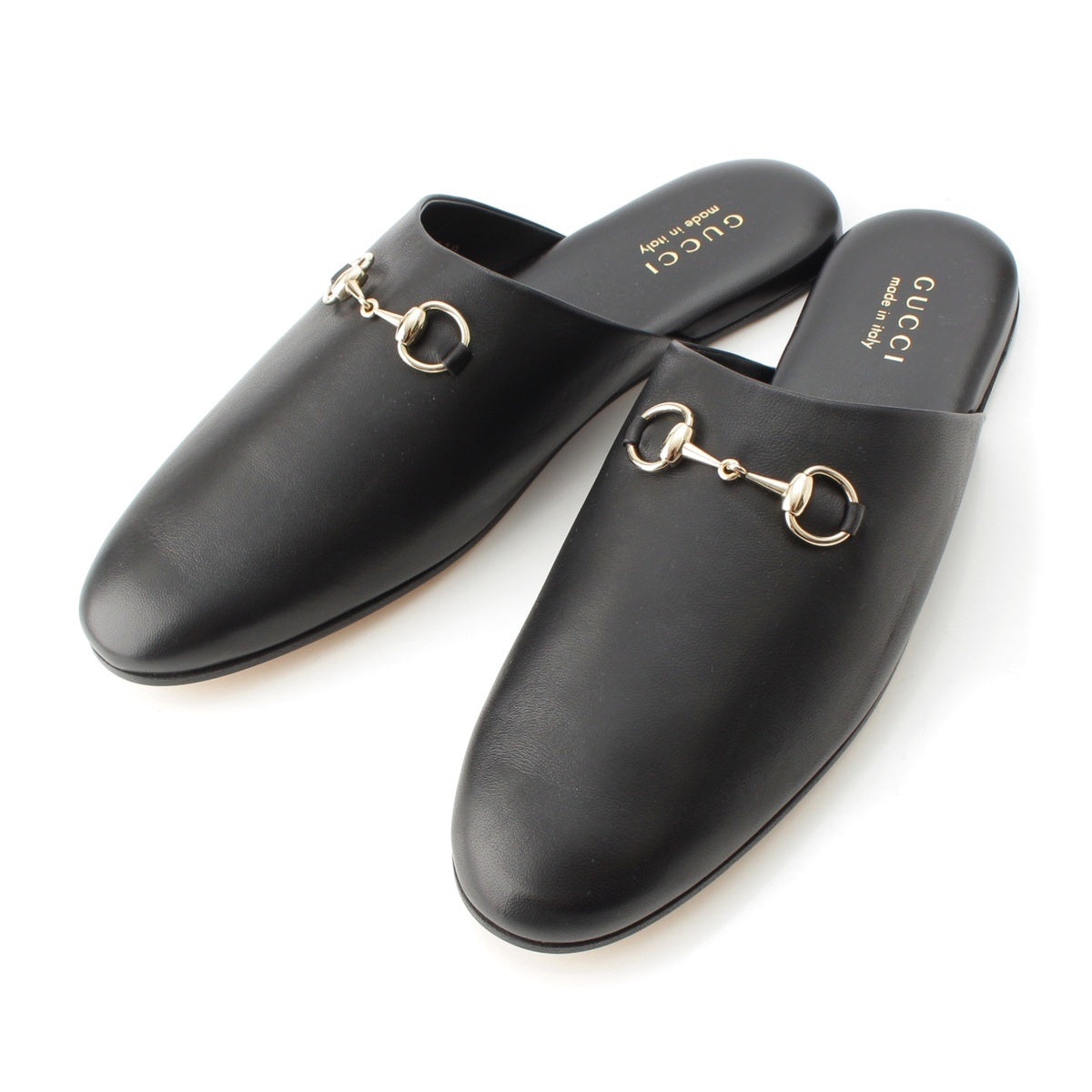 GUCCI Horsebit Mule Sandals 849565 black 40