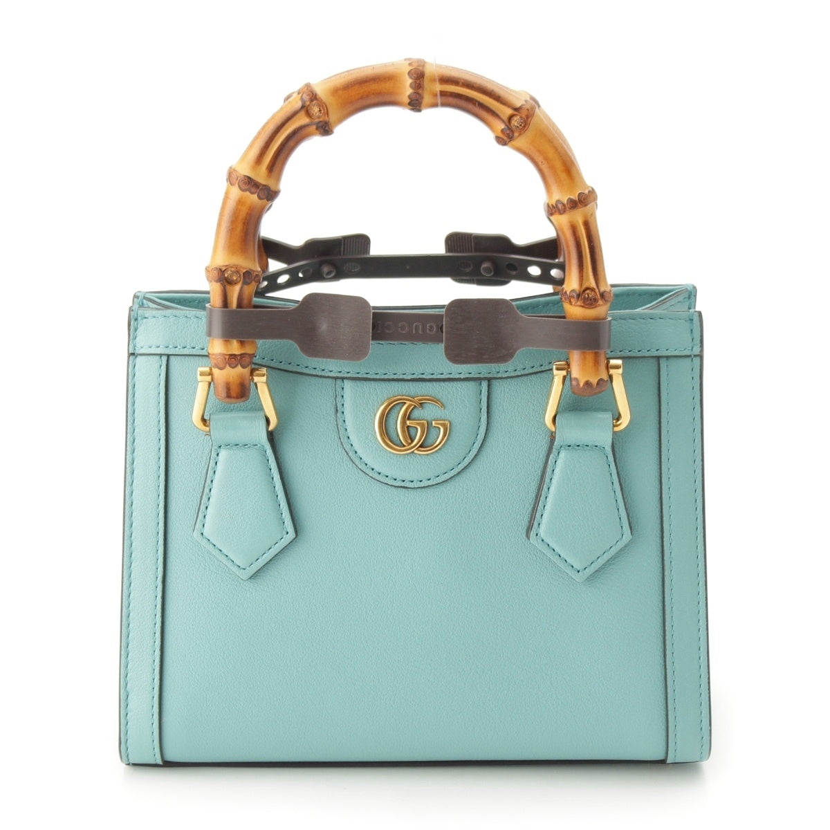 GUCCI leather Bamboo Diana 2WAY Handbag 655661 Blue
