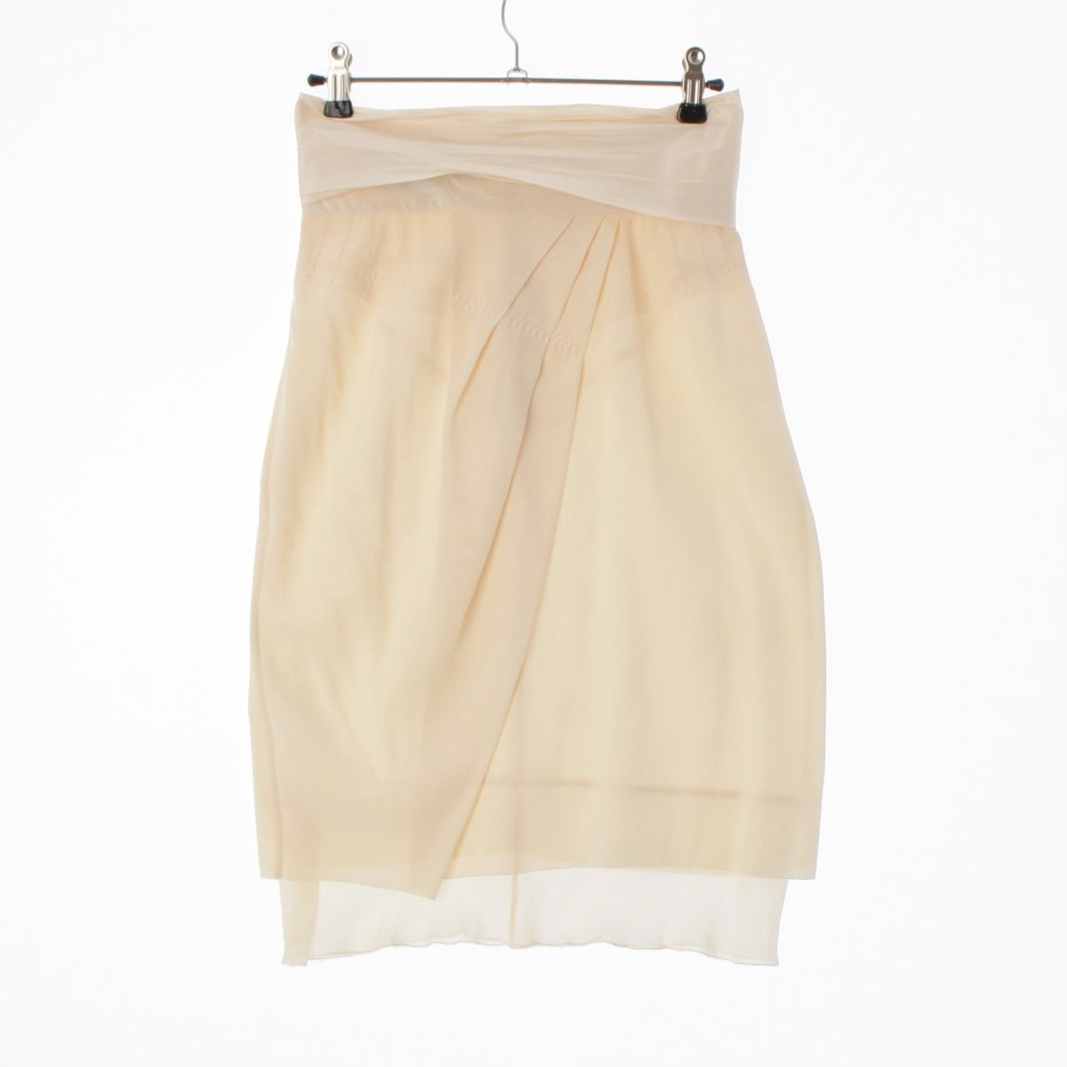 LOUIS VUITTON silk vintage skirt Bottoms white 34