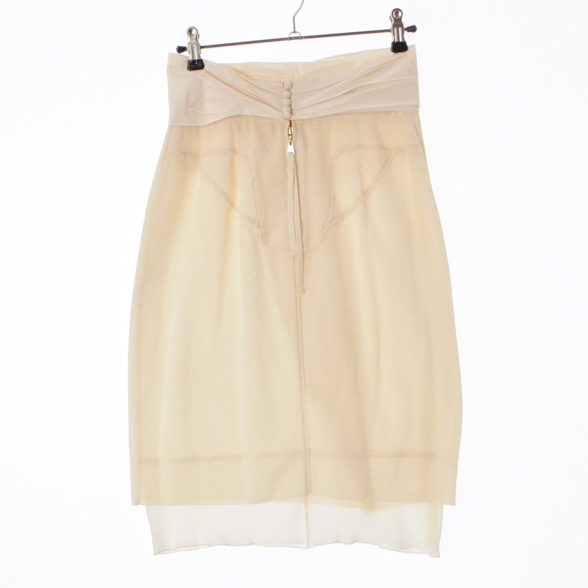 LOUIS VUITTON silk vintage skirt Bottoms white 34