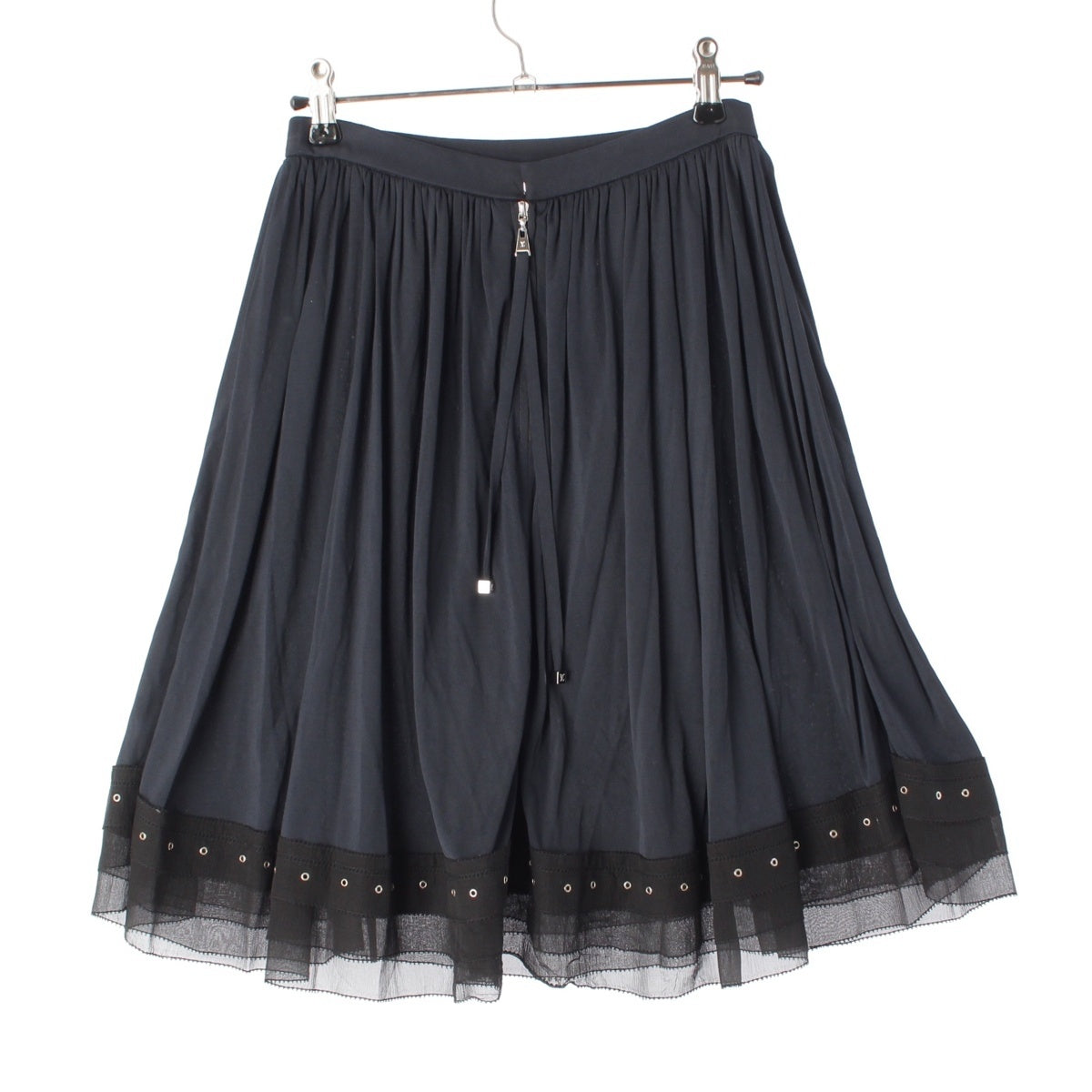 LOUIS VUITTON Flare skirt Bottoms RW061A Black x navy 34
