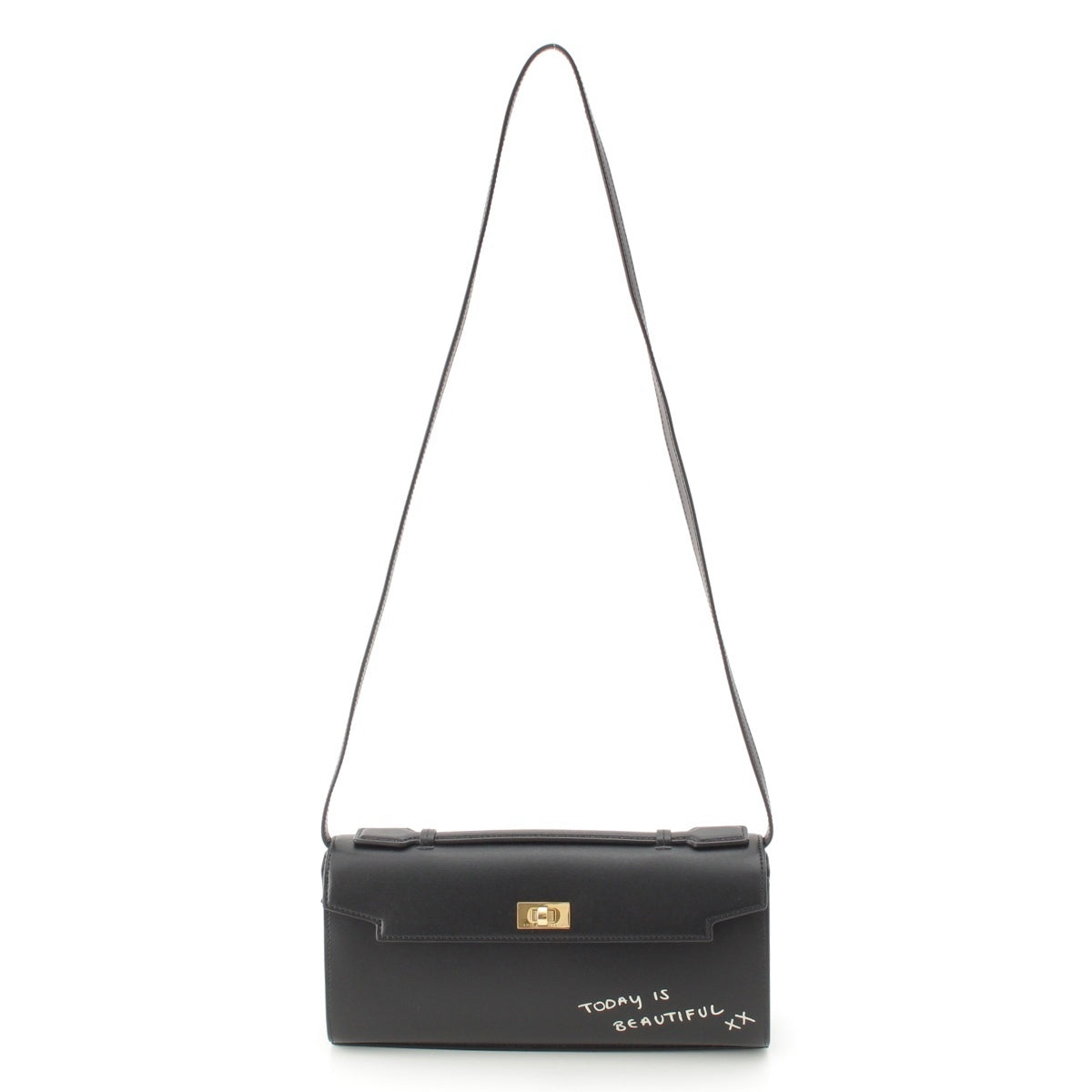 Anya Hindmarch Ron Herman 15th Anniversary Mortimer Mortimer Clutch Pouch Shoulder Bag black