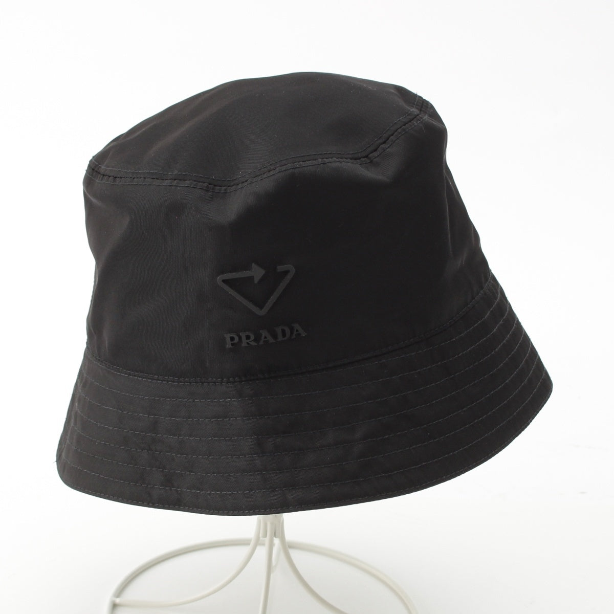 PRADA Renylon Logo bucket hat hat 2HC137 black S